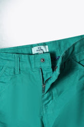Kid's Green Cotton Short With Adjuster